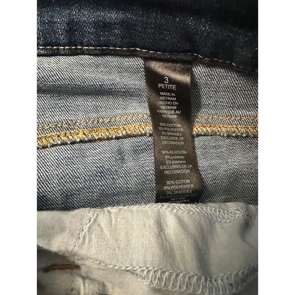 Chico's Girlfriend Ankle Jeans So Slimming Stretch Dark Wash Denim Size 3 / 16 - Picture 6 of 7